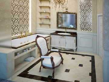 Ванные комнаты в классическом стиле: какими они должны быть